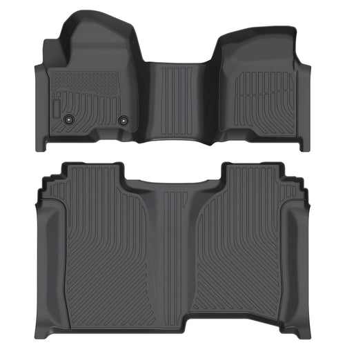 Custom Fit TPE Floor Mats for Chevrolet Silverado 1500 2500HD 3500HD Crew Cab 2019-2025
