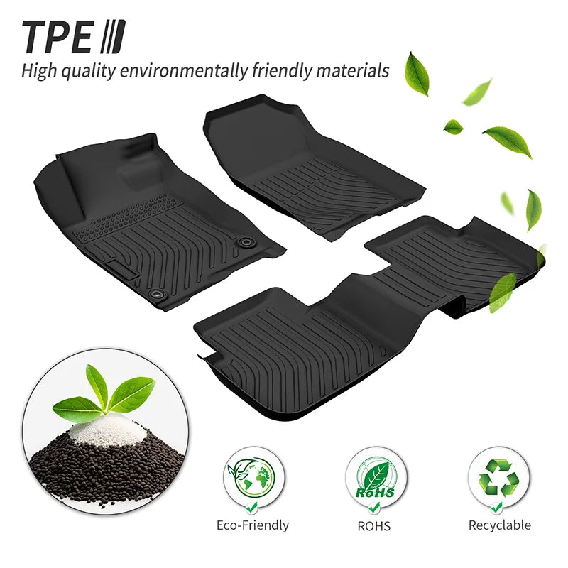 Custom Fit All Weather 3D TPE Floor Mats for Toyota Probox XP160 RHD 2014-2020