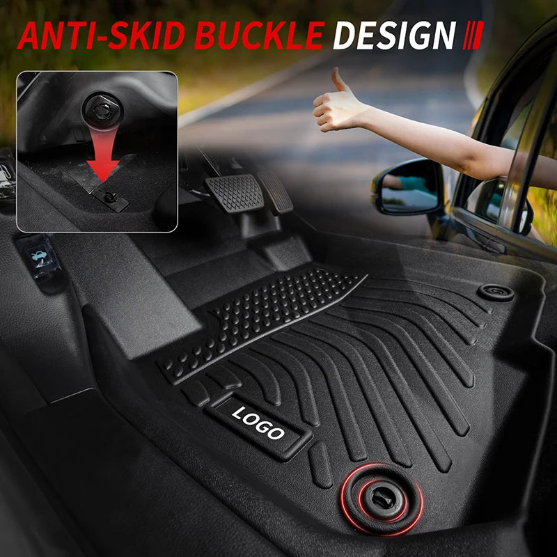 Custom Fit All Weather 3D TPE Floor Mats for Volvo XC60 2010-2017 and 2018-2025
