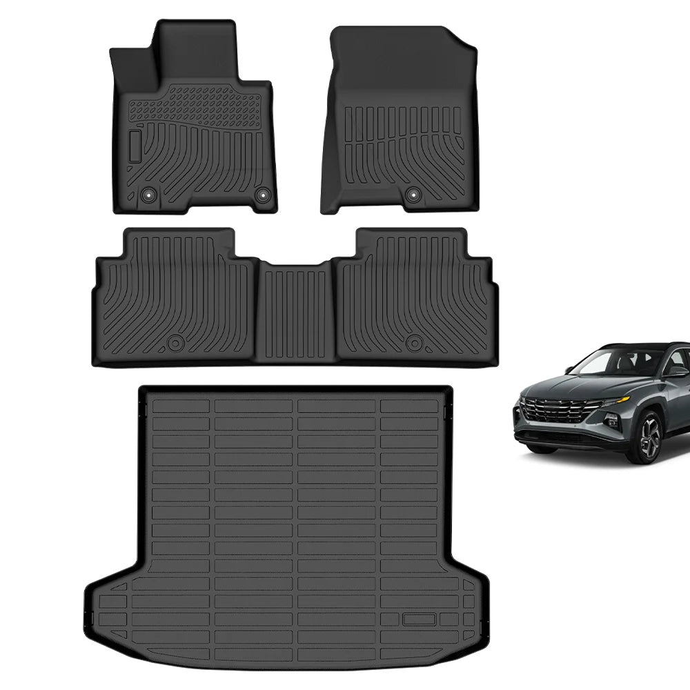 Hyundai Tucson Plug-In Hybrid 2022-2025 Custom Fit 3D TPE Floor Mats