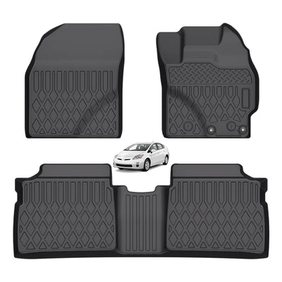 Custom Fit All Weather 3D TPE Floor Mat Set for Toyota Prius Alpha Harrier Prius 30 Crown