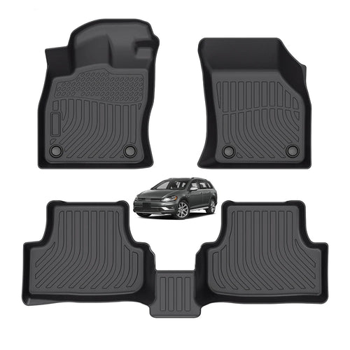 Volkswagen Golf Alltrack 2017-2019 Custom Fit 3D TPE Floor Mats