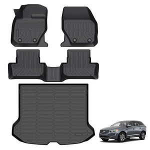 Custom Fit All Weather 3D TPE Floor Mats for Volvo XC60 2010-2017 and 2018-2025