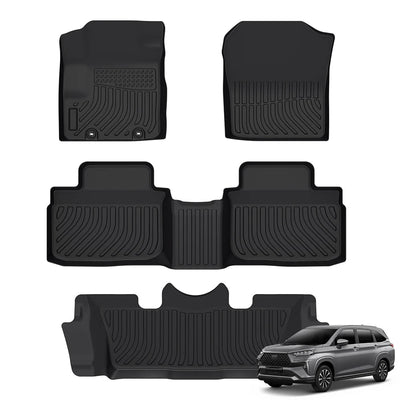 Toyota Avanza & Veloz 2022-2024 Custom Fit TPE Floor Mats Full Set