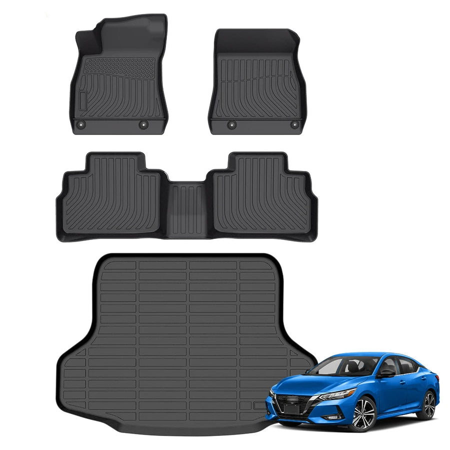 Nissan Sentra 2020-2024 Custom Fit TPE Floor Mats & Trunk Liner
